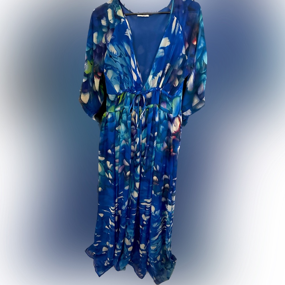Eywasouls Malibu blue maxi dress